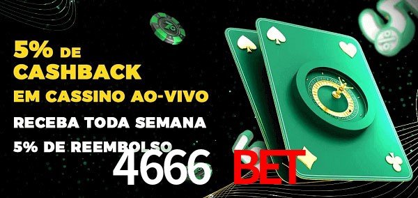 Promoções do cassino ao Vivo 4666 bet